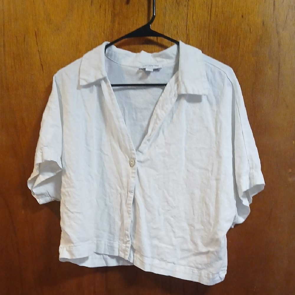 Marc New York White Cropped Jacket